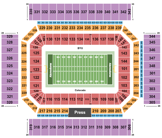 Alamodome Alamo Bowl Seating Chart